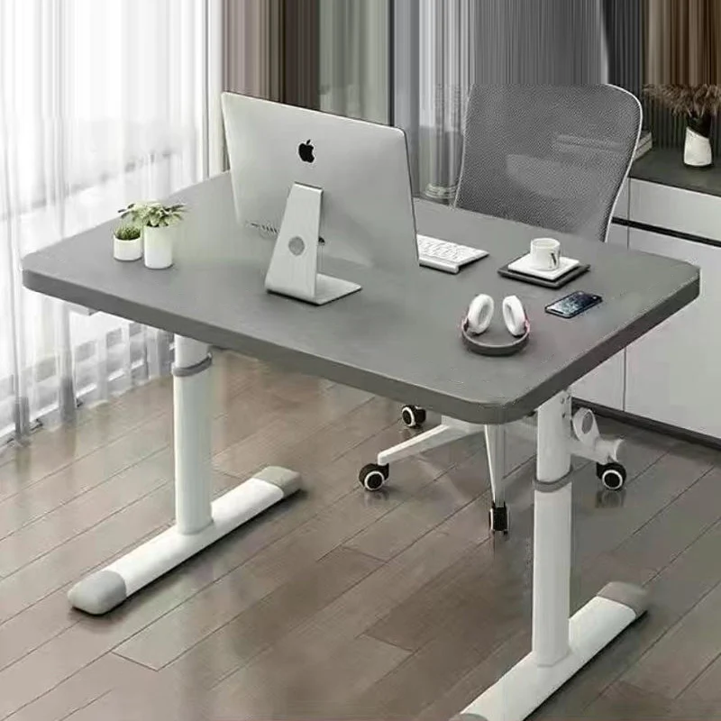 Modern Minimalist Rectangular Carbon Steel MDF Desks For Home Office