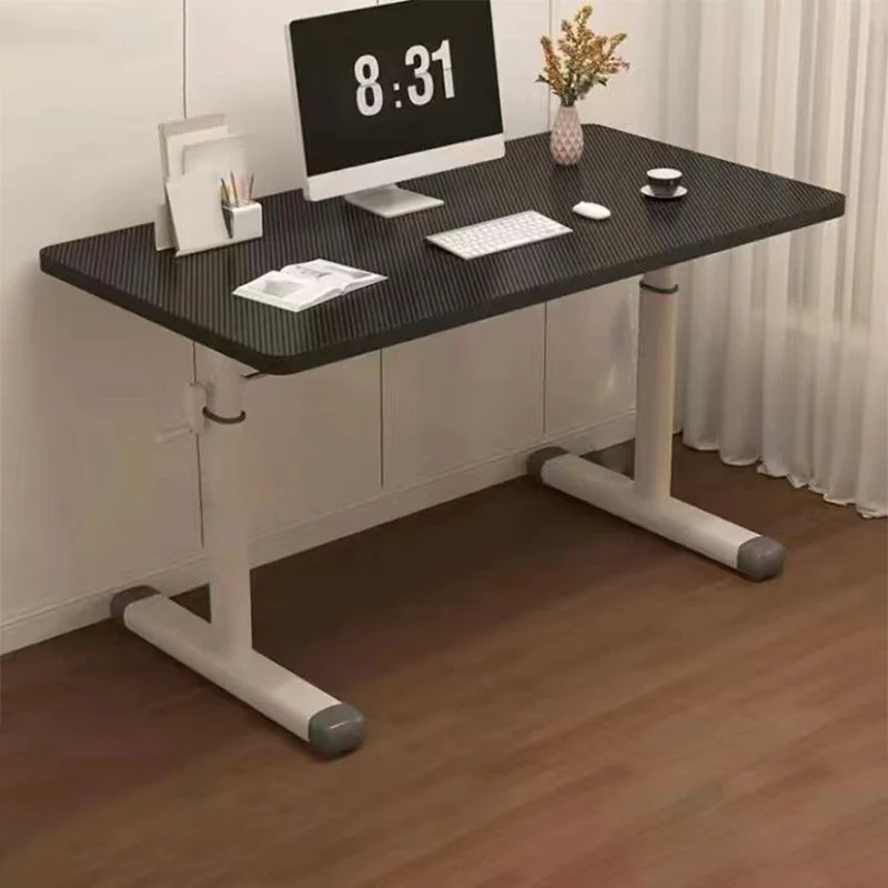 Modern Minimalist Rectangular Carbon Steel MDF Desks For Home Office