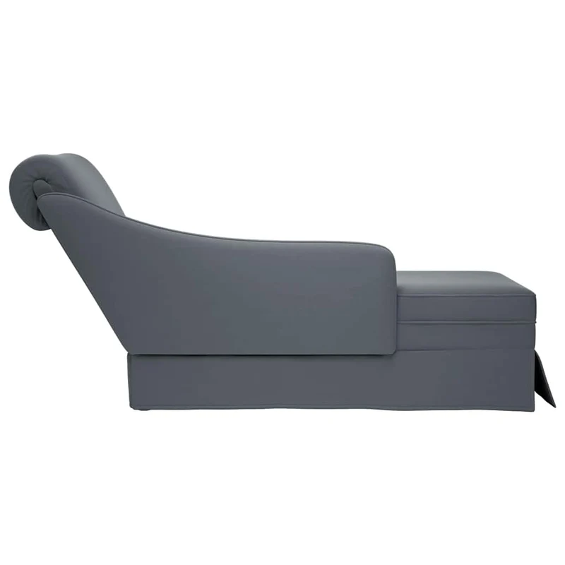 Chaise lounge c/ reforço/apoio de braços direito veludo