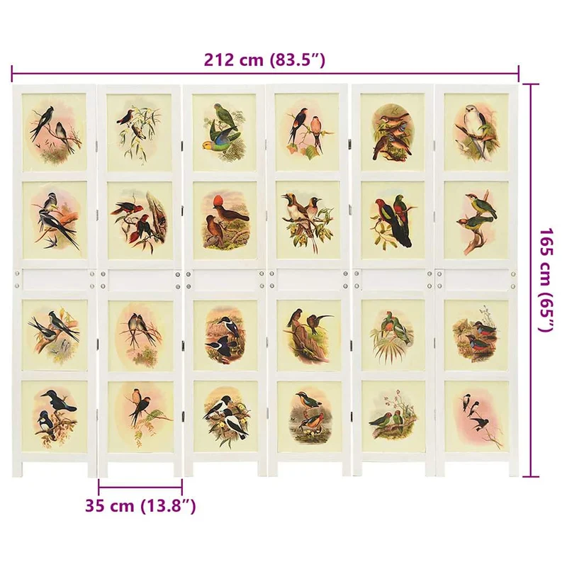 Painel Romdivider Branco 212 x 165 cm MDF
