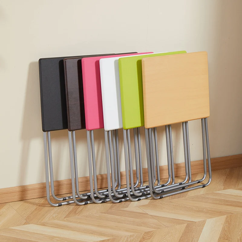 Modern Simplicity MDF Steel Square Foldable Desks 1-Tray For Study