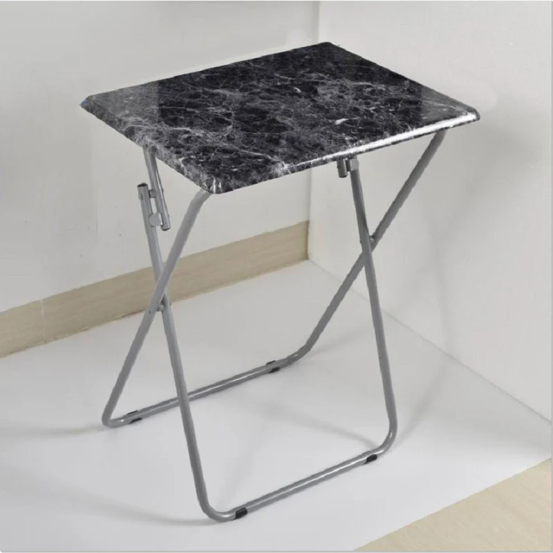 Modern Simplicity MDF Steel Square Foldable Desks 1-Tray For Study