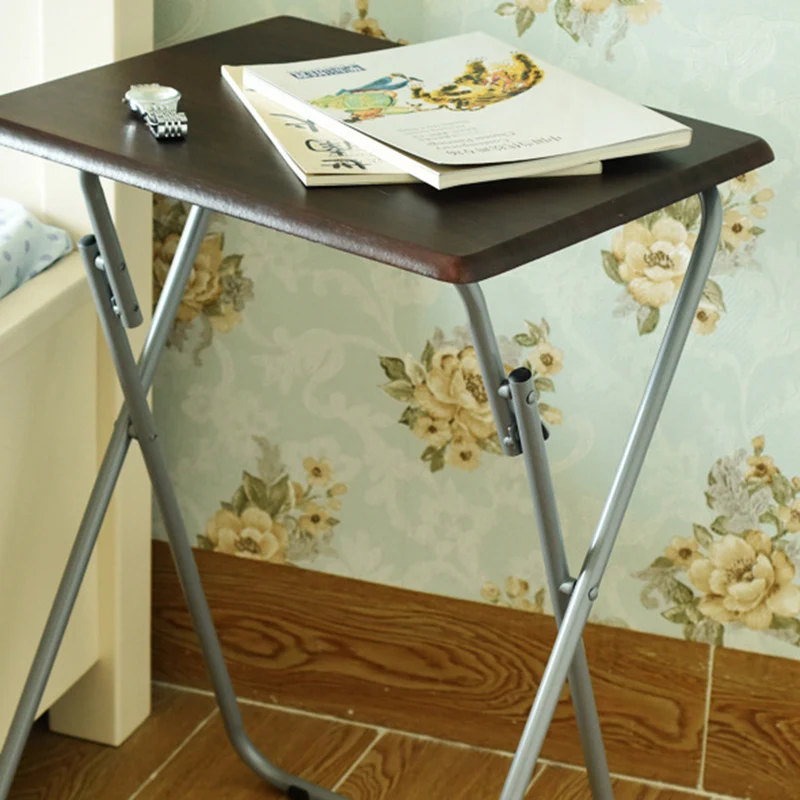 Modern Simplicity MDF Steel Square Foldable Desks 1-Tray For Study