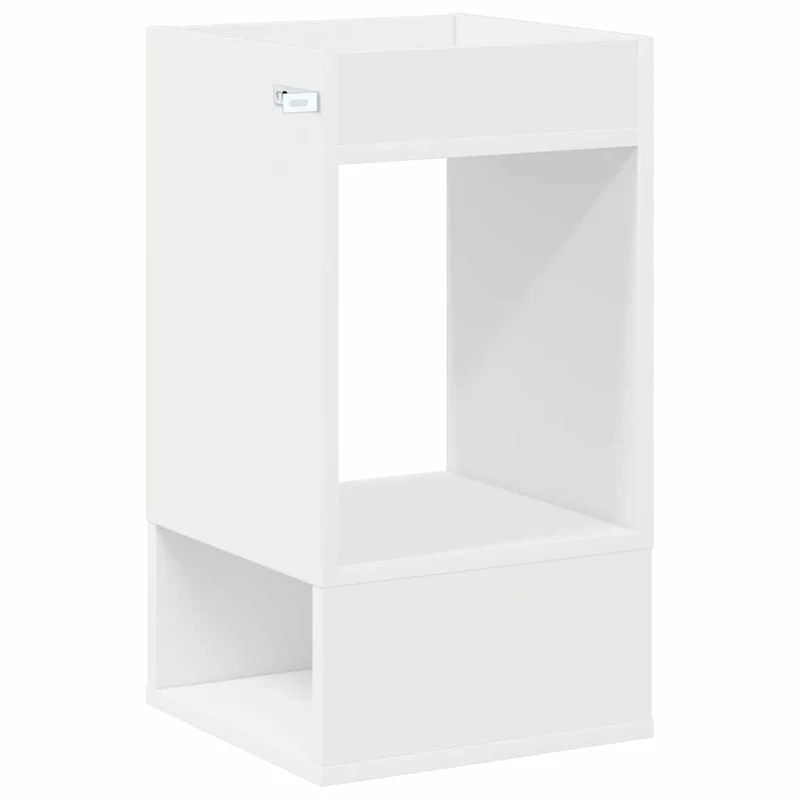 Mesa de apoio Branco 30 x 30 x 56 cm Derivados de Madeira