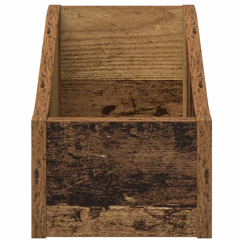 Caixa de Discos LP Madeira antiga 18 x 32 x 18 cm