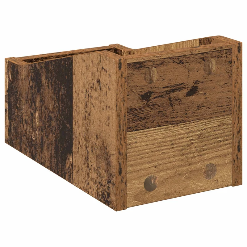 Caixa de Discos LP Madeira antiga 18 x 32 x 18 cm