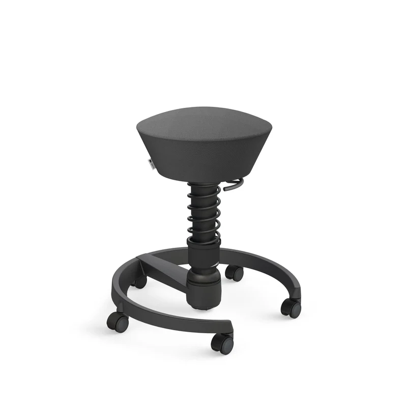Aeris Swopper mit Rollen | Stoff Wolle Select Additional | Gestell Schwarz