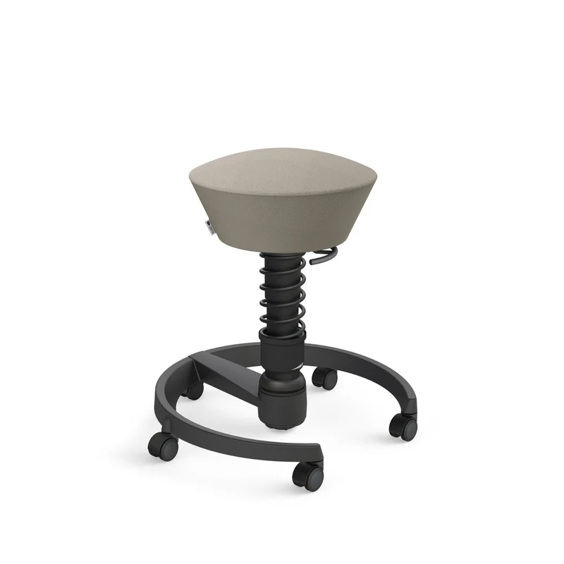 Aeris Swopper mit Rollen | Stoff Wolle Select Additional | Gestell Schwarz