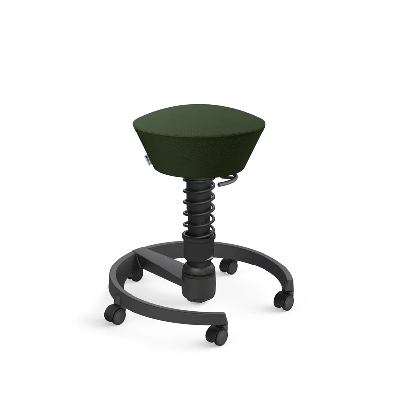 Aeris Swopper mit Rollen | Stoff Wolle Select Additional | Gestell Schwarz