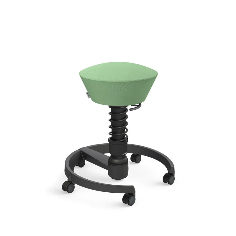 Aeris Swopper mit Rollen | Stoff Wolle Select Additional | Gestell Schwarz