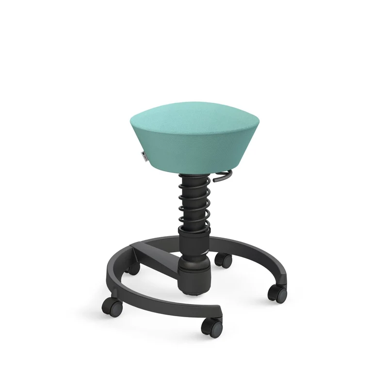 Aeris Swopper mit Rollen | Stoff Wolle Select Additional | Gestell Schwarz