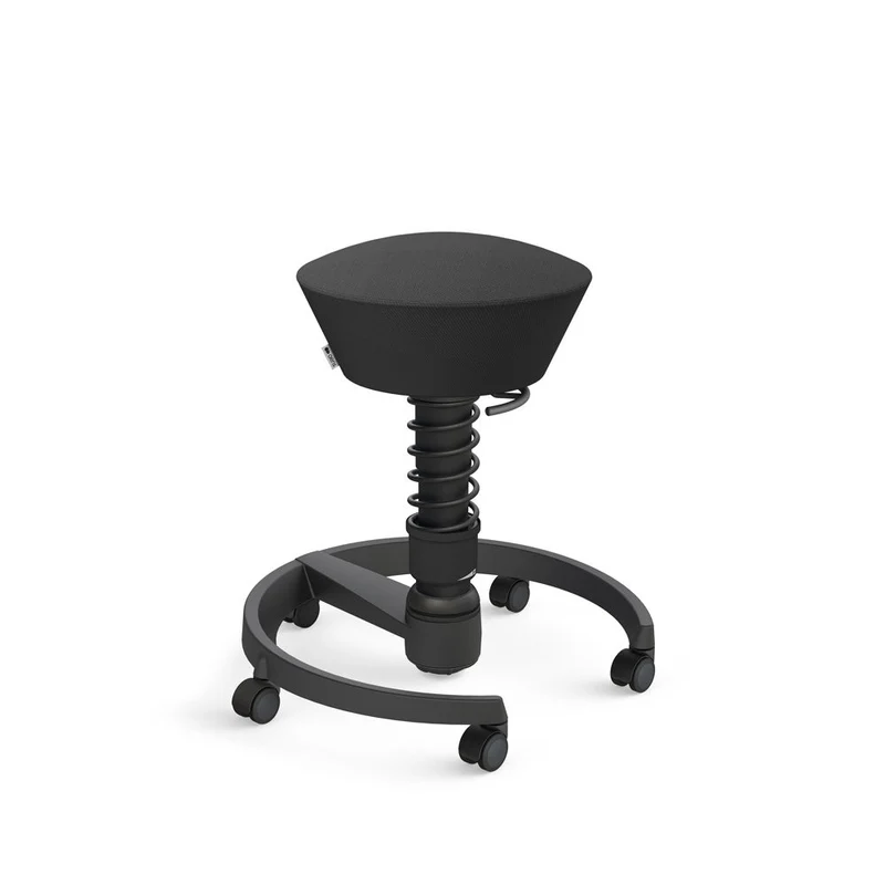 Aeris Swopper mit Rollen | Stoff Wolle Select Additional | Gestell Schwarz