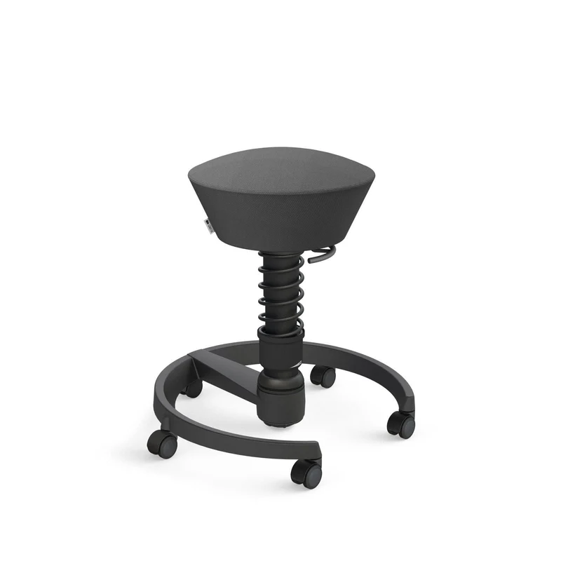 Aeris Swopper mit Rollen | Stoff Wolle Select Additional | Gestell Schwarz