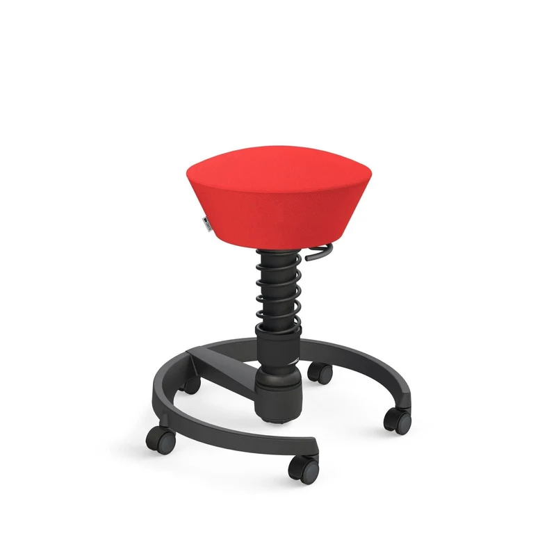 Aeris Swopper mit Rollen | Stoff Wolle Select Additional | Gestell Schwarz