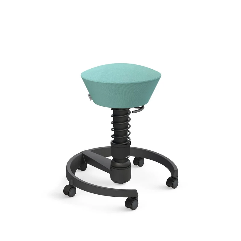 Aeris Swopper mit Rollen | Stoff Wolle Select Additional | Gestell Schwarz