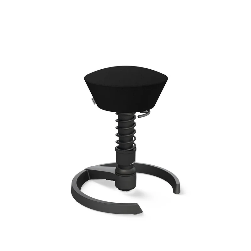 Aeris Swopper Schwarz mit Gleitern | Stoff Wolle Select - Basic Colours