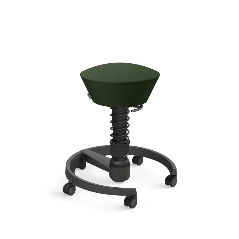 Aeris Swopper mit Rollen | Stoff Wolle Select | Gestell Schwarz