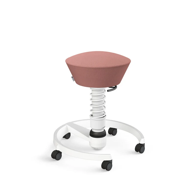 Aeris Swopper mit Rollen | Stoff Wolle Select | Gestell Weiß | Additional Colours