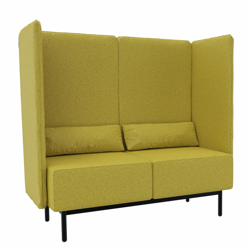 Lounge Sofa hoher Rücken fm Calesita DIALOG - hochwertiger Wollbezug Fenice