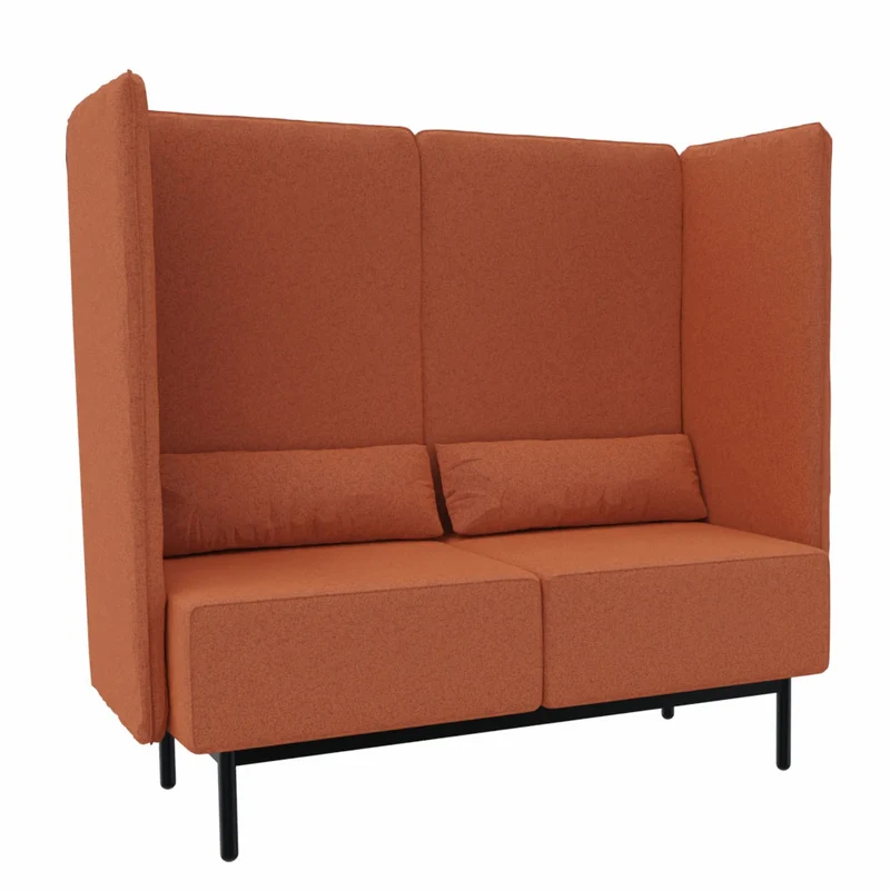 Lounge Sofa hoher Rücken fm Calesita DIALOG - hochwertiger Wollbezug Fenice