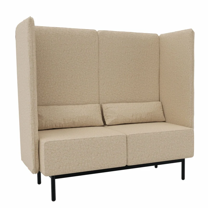 Lounge Sofa hoher Rücken fm Calesita DIALOG - hochwertiger Wollbezug Fenice