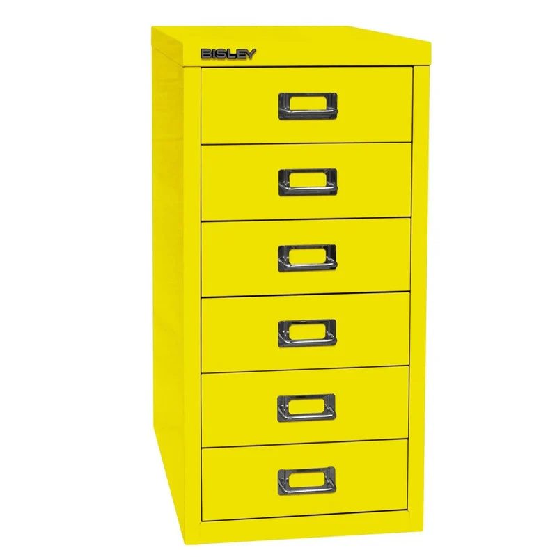 Bisley MultiDrawer™ L296S - 6 Schubladen und Sockel - Gesamthöhe 670 mm - DIN A4 - alle Farben jetzt auf Rechnung bestellen
