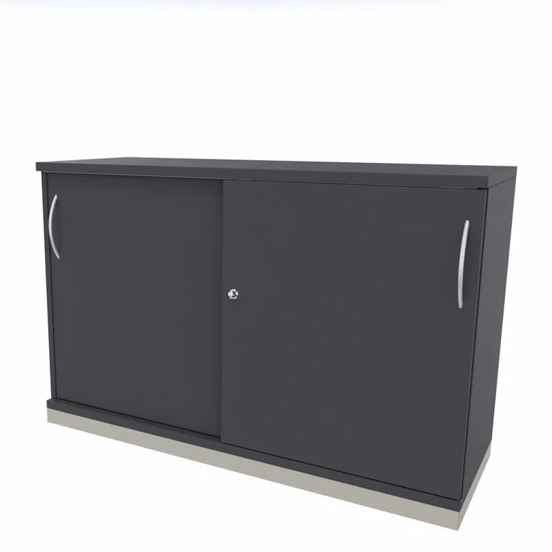 Schiebetürenschrank Style | Aktenschrank | Sidebord | Büroschrank 2OH x 1200 mm breit