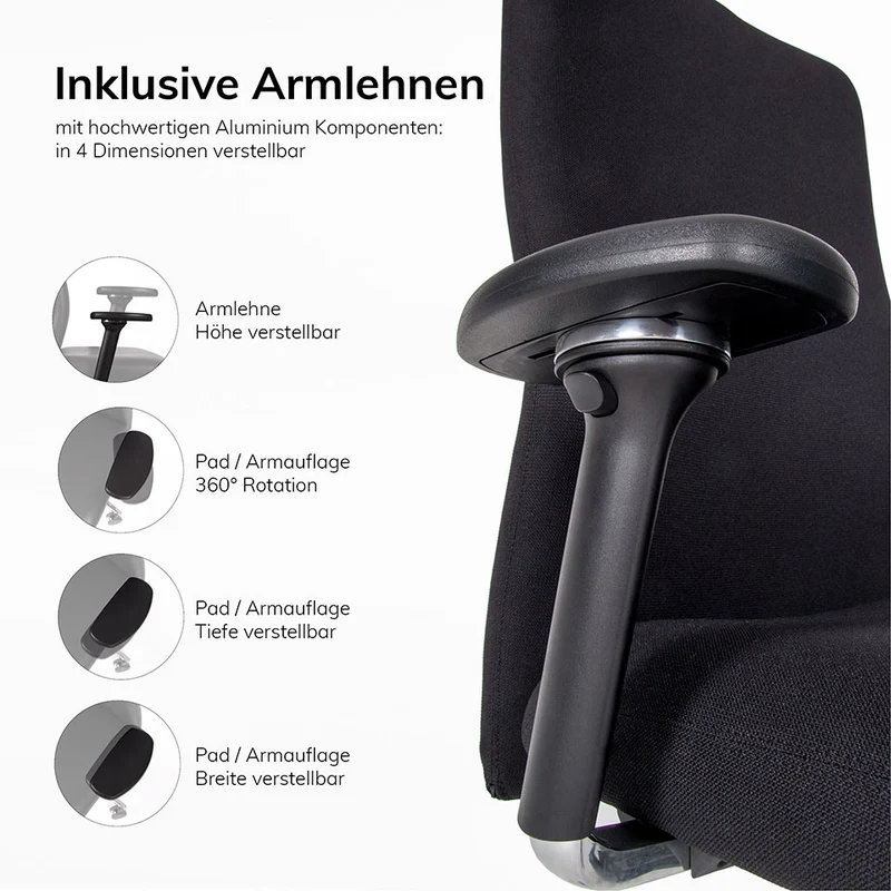 lento Ergonomischer 24-Stunden-Stuhl Bürostuhl 24/7