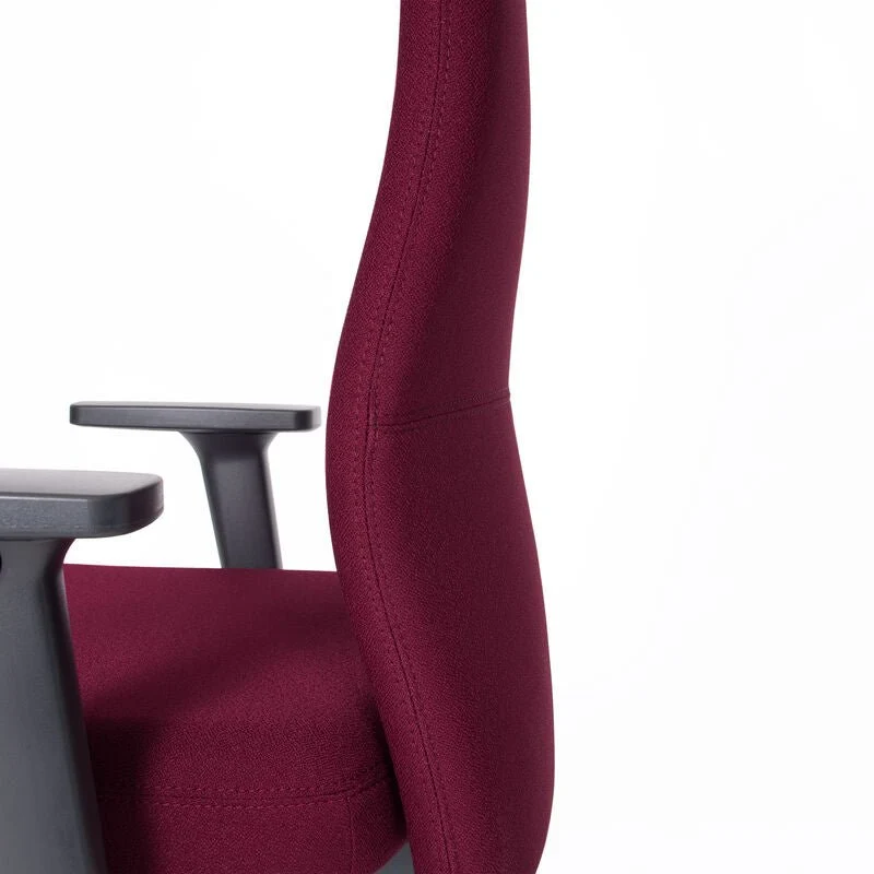 Ergonomischer Bürostuhl - lento Agilis AG10 Dunkelrot - inkl. Armlehnen & Alu Fußkreuz