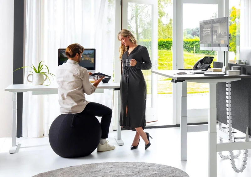 Yellow Dot · Ergo Ball – Sitzball mit Bezug