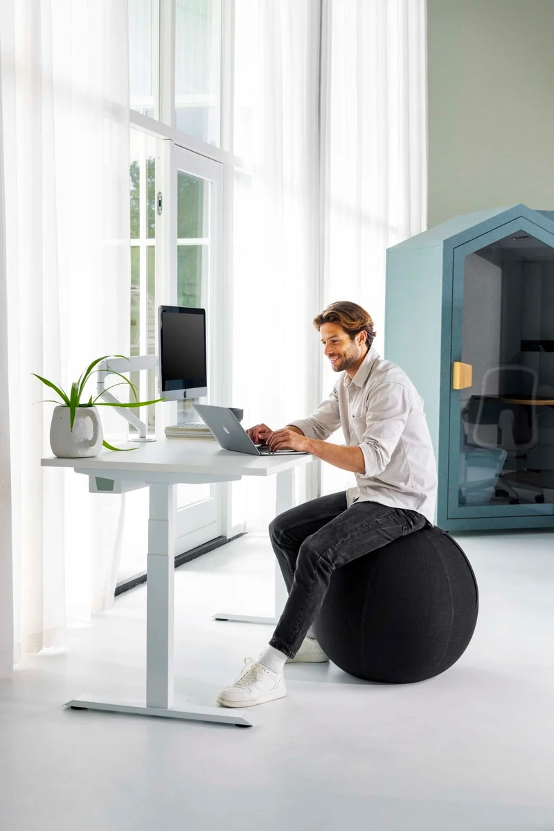 Yellow Dot · Ergo Ball – Sitzball mit Bezug