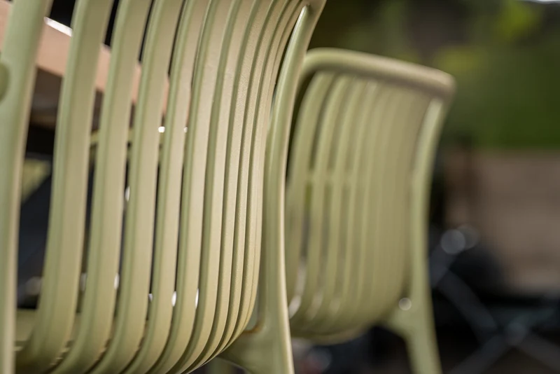 Yellow Dot · Stripe – Kantinenstuhl und Barhocker