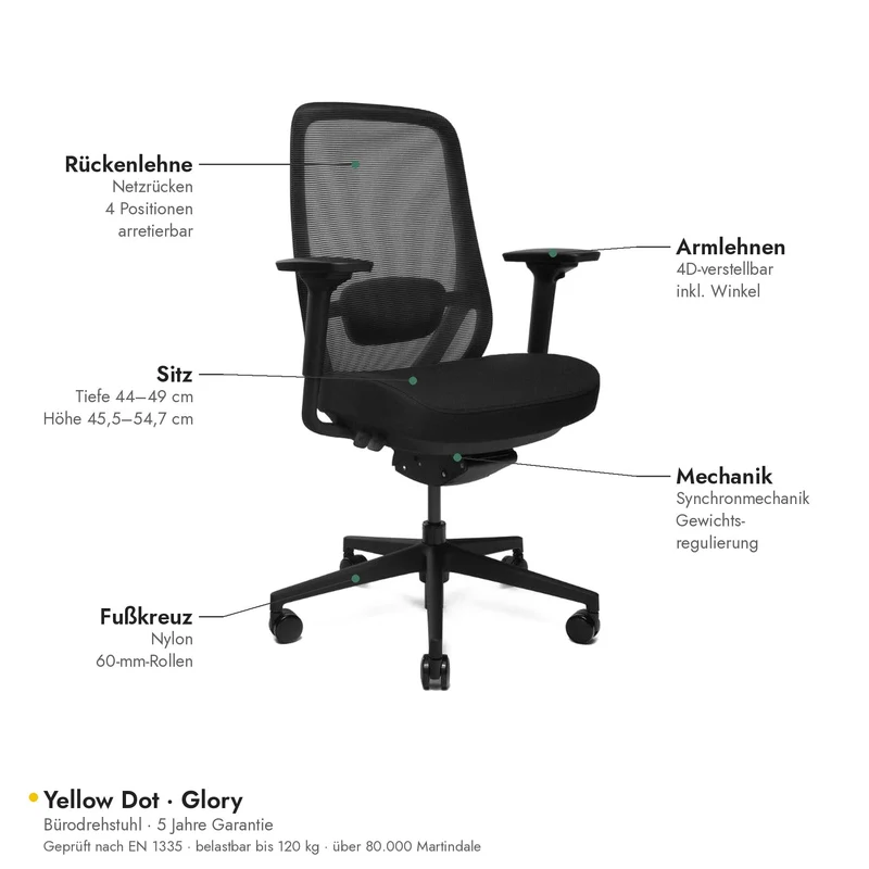 Yellow Dot · Glory – Bürodrehstuhl