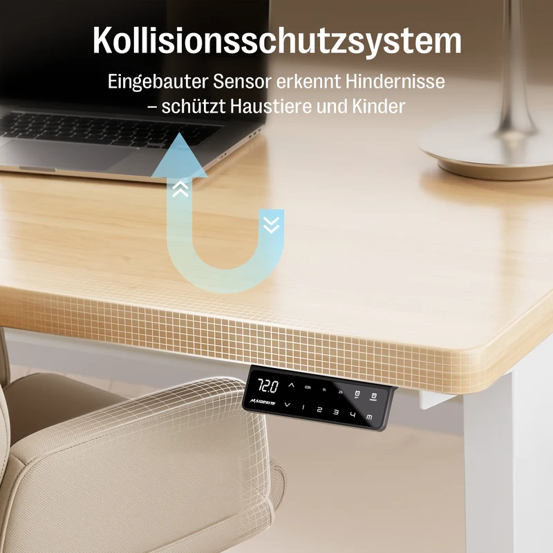 Maidesite T3 Pro Max – 3-Bein höhenverstellbares Schreibtischgestell mit 3 Motoren