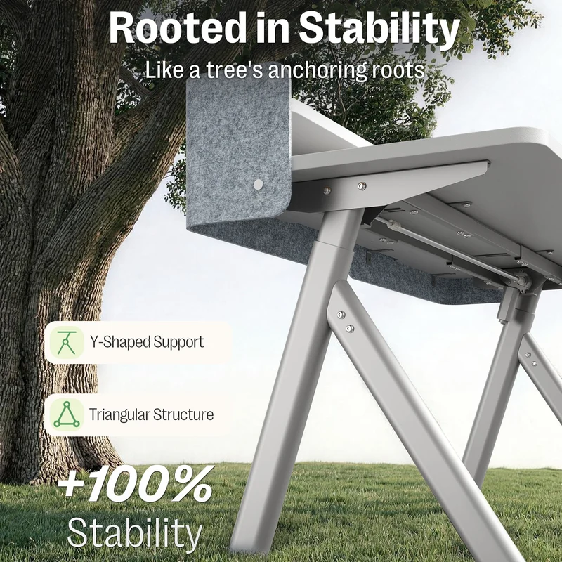 Maidesite ArborLift Elektrisch Höhenverstellbarer Schreibtisch, 120x60 / 140x70 cm, mit USB-C Anschluss