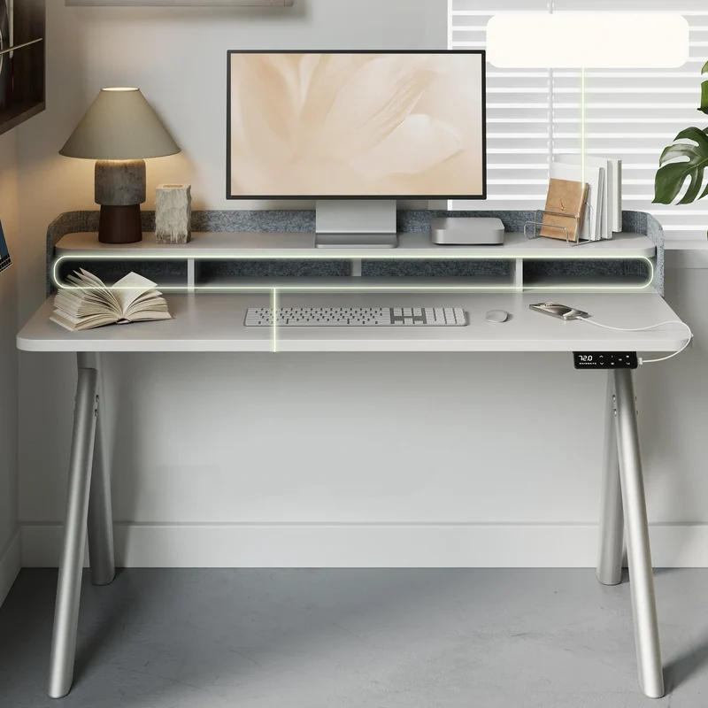 Maidesite ArborLift Elektrisch Höhenverstellbarer Schreibtisch, 120x60 / 140x70 cm, mit USB-C Anschluss