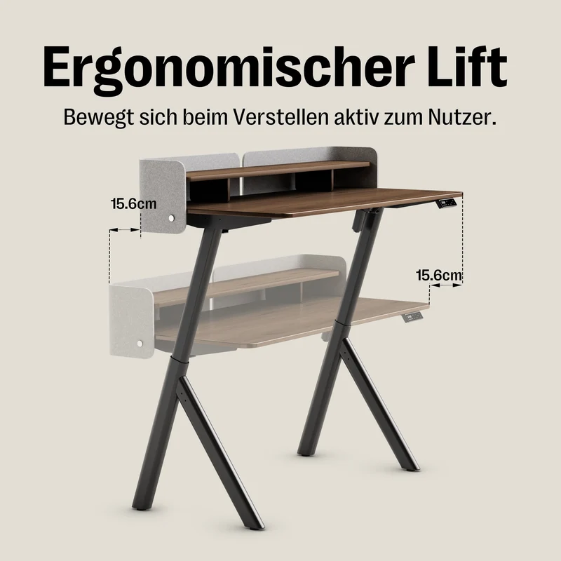 Maidesite ArborLift Elektrisch Höhenverstellbarer Schreibtisch, 120x60 / 140x70 cm, mit USB-C Anschluss