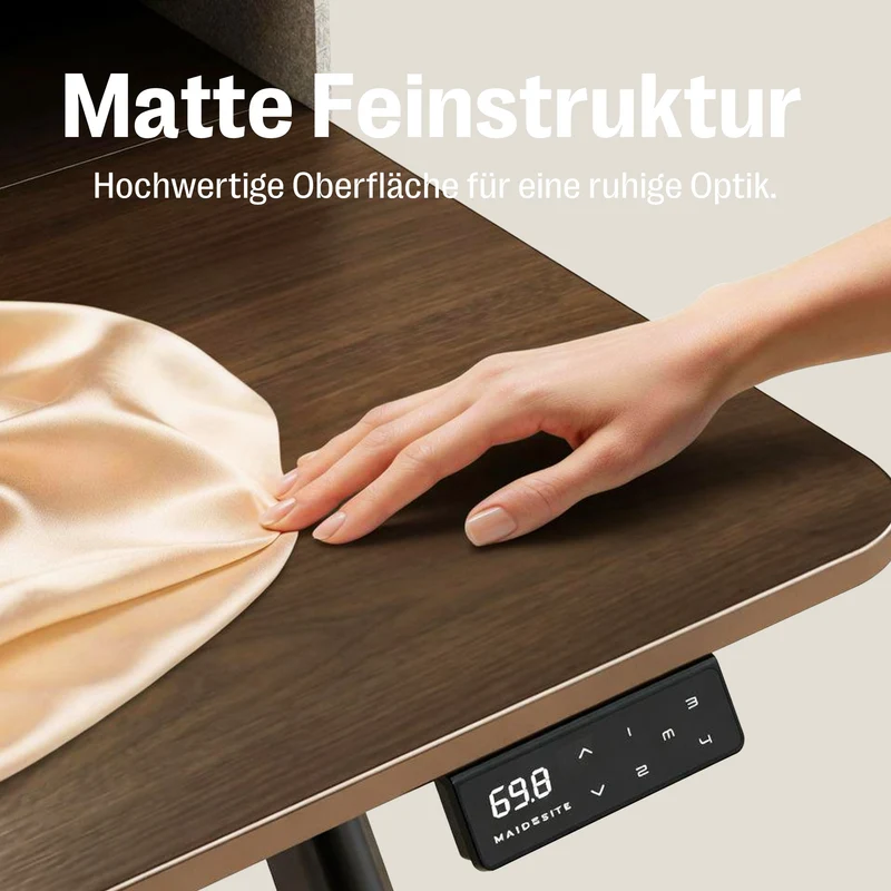 Maidesite ArborLift Elektrisch Höhenverstellbarer Schreibtisch, 120x60 / 140x70 cm, mit USB-C Anschluss