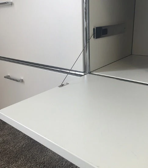 BOSSE SOLUTIONS Schrank Regal | Basaltgrau | Eiche Halifax | Black Edition