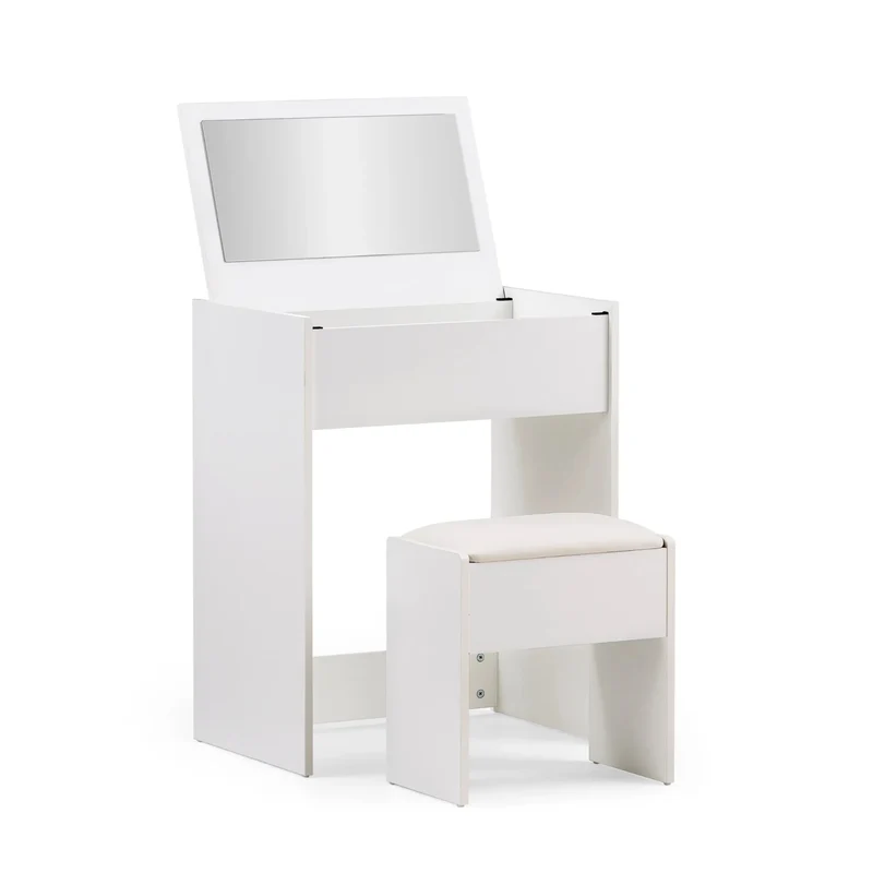 Glamdesk | avec table et tabouret, 60 × 40 cm - Miroir de Maquillage