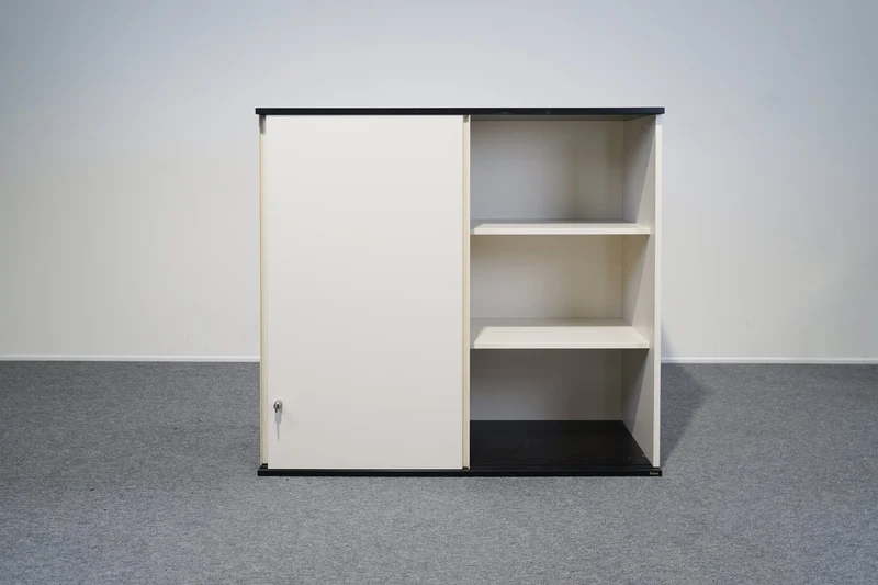 Schiebetürenschrank 3 OH Weiß Anthrazit Fylo Bene gebraucht