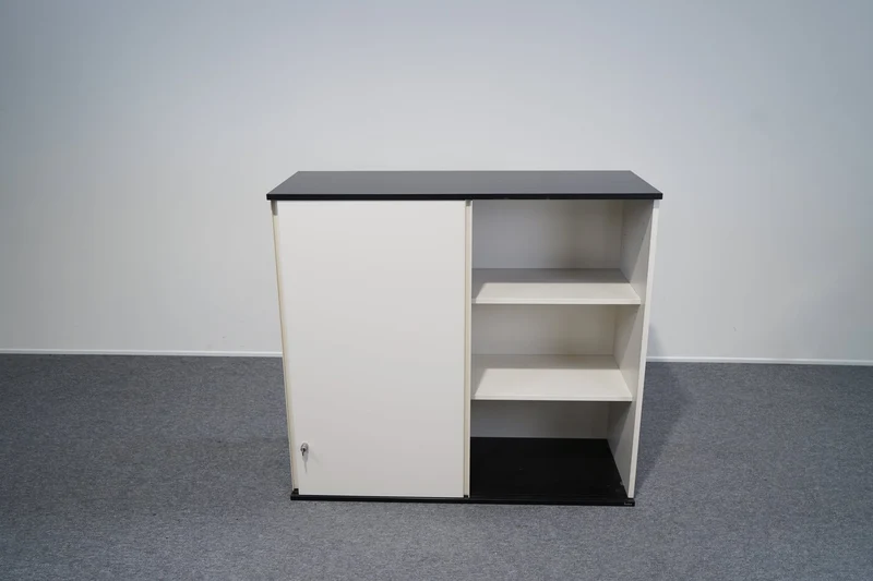 Schiebetürenschrank 3 OH Weiß Anthrazit Fylo Bene gebraucht