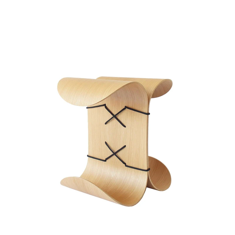 MOWO Ergonomischer EINSER Sitzhocker Eiche