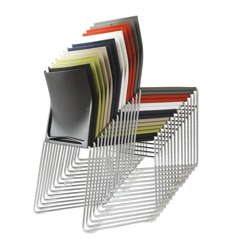 Besucherstuhl PLUS 4 - Kufenstuhl - Stuhl Reihenverbindbar ohne Polster - Beste Qualität & Design! - Auf Rechnung kaufen