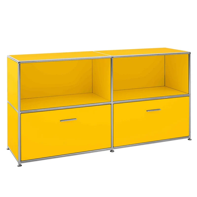 BOSSE SOLUTIONS Sideboard | Le Corbusier Lack seidenmatt | 2 Auszüge