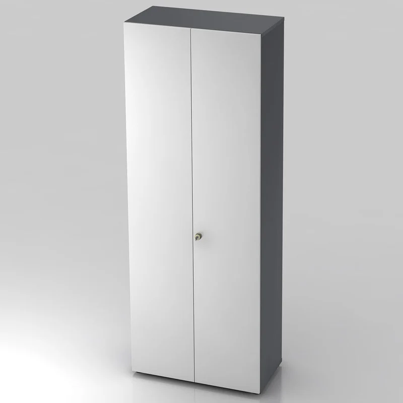 Garderobenschrank Pure mit Regalböden - 6 Ordnerhöhen 80cm breit abschließbar