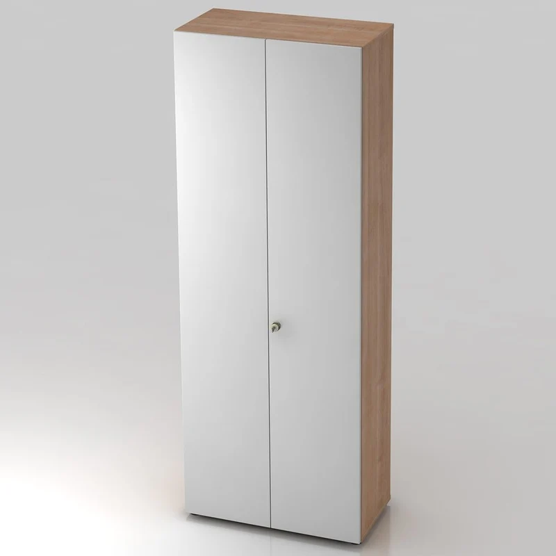 Garderobenschrank Pure mit Regalböden - 6 Ordnerhöhen 80cm breit abschließbar