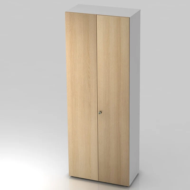 Garderobenschrank Pure mit Regalböden - 6 Ordnerhöhen 80cm breit abschließbar