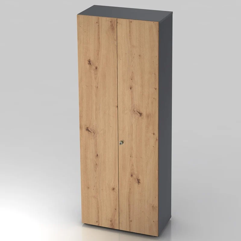 Garderobenschrank Pure - 6 Ordnerhöhen 80cm breit abschließbar
