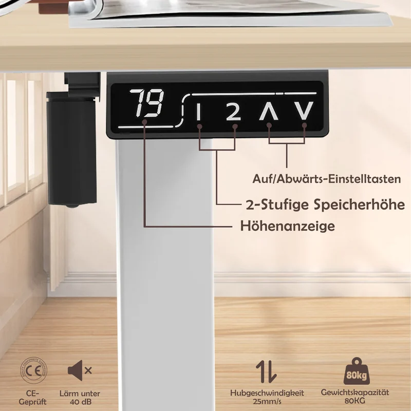 Eco-Split Elektrisch Höhenverstellbarer Schreibtisch